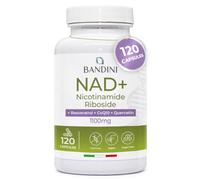 Bandini® Liposomal NAD+ 120 Vegan Capsules | NAD Nicotinamide Riboside | with Quercetin, Resveratrol, Coenzyme Q10 | Cellular Energy & Healthy Aging Support, 1100mg per dose | Non-GMO Supplement