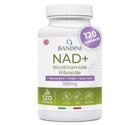 Bandini® Liposomal NAD+ 120 Vegan Capsules | NAD Supplement Nicotinamide Riboside Chloride + Quercetin, Resveratrol, Coenzyme Q10 | Cellular Energy & Healthy Aging Support, 1100mg per dose | Non-GMO