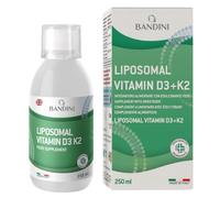 Bandini® Liposomal Vitamin D3 K2 - High-Dosage Dietary Supplement for Immune System Support - Strengthens Muscles, Bones, and Teeth - Liquid D3+K2 250 mL with Dosing Cap