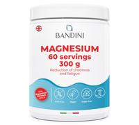 Bandini® Magnesium Powder 430mg - Pure Magnesium 60 Servings, Magnesium Carbonate Source of Magnesium Citrate, Intestinal Well-Being Supplement for Constipation, Anxiety, Stress, Memory (300g)