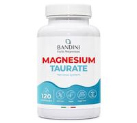 Bandini® Magnesium Taurate 2000mg per Day | 120 Vegan Capsules | High Strength Supplement for Men & Women | Energy Support, Reduce Fatigue | 160mg Elemental Magnesium | High Absorption Gentle Formula