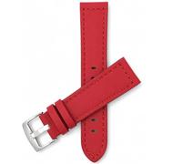 Bandini Mens Leather Watch Band Strap, Racer, Stainless Steel Buckle, Black with a Choice of 6 Different Colored Stitch (18mm, 20mm, 22mm, 24mm)