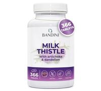 Bandini® Milk Thistle 366 Tablets, High Strength Silymarin Supplement |