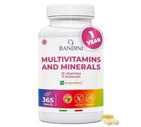 Bandini® Multivitamin | 365 High Strength Tablets (1 Year Supply) | Complex of 24 Vitamins and Minerals | Support Energy Metabolism and Immune Function | for Men and Women