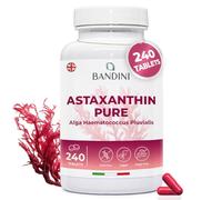 Bandini® Pure Astaxanthin 240 High Strength Tablets (8 Months Supply) | Powerful Antioxidant from Haematococcus Pluvialis Algae | Astaxanthin Supplement 8mg, Magnesium Stearate & GMO-Free | Vegan