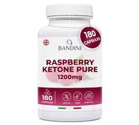 Bandini® Pure Raspberry Ketones 1200mg - 180 Capsules High Strength for 6 Months' Supply - Easy to Swallow - Vegan Raspberry Ketone Supplement - Supports Healthy Low Carb & Keto Diet for Men & Women