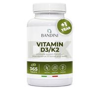 Bandini® Vitamin D3 K2 | 365 Easy-to-Swallow Tablets for 1 Year | 2000 IU