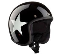 Bandit ECE Jet Star Jet Helmet, black-white, size S for Men