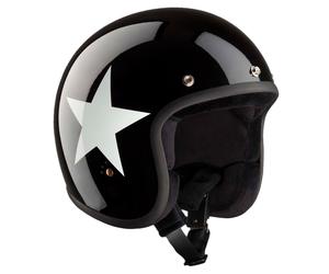 Bandit ECE Jet Star Jet Helmet, black-white, size XS for Men