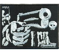 Bandit Gangster Assassin Killer mit Pistole Chaos Reaper crew Biker Aufnäher Patch