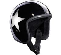 Bandit Jet Star Black Jet Helmet, black/silver, size S (55/56)