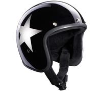 Bandit Jet Star Black Jet Helmet, black-silver, size S for Men