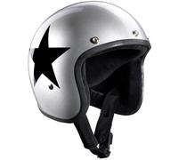 Bandit Jet Star Silver Jet Helmet, silver/black, size L (59/60)
