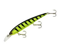 BANDIT LURES Band-It Walleye Shallow Minnow Jerkbait Fishing Lure, Fishing Accessories, Dives ro 12-feet Deep, Chartreuse Black Stripes, 4.5 Inch, 5/8 Ounce, (BDTWBS106)