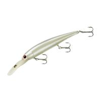 BANDIT LURES Walleye Deep Minnow Jerkbait Fishing Lure, Fishing Accessories, Dives ro 27-feet Deep, 4 3/4", 5/8 oz, Pearl, (BDTWBDG02)