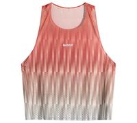 Bandit Men's Open Mesh Gradient Cut Race Singlet Poppy Multi/Uneven Vertical Gradient Large