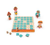 Janod - Bandit Project - A Children’s Game of Logic and Reflection - Double-Entry Board - FSC Wood and Cardboard Game - 5 Years +, J05087