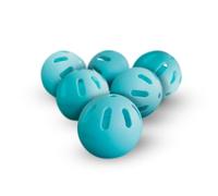 Bandit Sports 202 Popper Plastic Baseballs, Made of Impact Resistant and Rebounding Material, Perfect Practice Baseballs for Baseball & Hitting Ball Training (6 Baseball Training Balls)