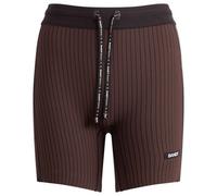 Bandit Variegated Striped Cadence™ 5” Compression Short Cacao/Bandit Black