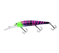 Bandit Walleye Minnow Jerkbait Fishing Lure, 4.5 Inch, 5/8 Ounce, Party Zebra, Deep (Trolls to 27')