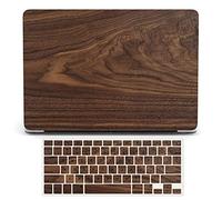 Bandless Protective Case Compatible with MacBook Pro 14 Inch 2021 M1 Pro/Max Model A2442, Plastic Laptop Hard Shell Keyboard Cover Skin for 14inch Touch ID - Wood Grain