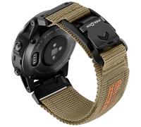 Bandletic 20mm Quick Fit Straps Compatible with Garmin Magnetic Fidlock V-Buckle for Fenix 8 43mm/7s Pro/6s/5s/5s Plus/Instinct 2s E 40mm/Approach S70 Epix Pro 42mm/D2 Delta S/Descent Mk2S, Khaki