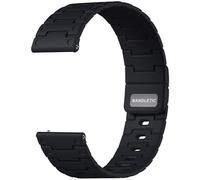 Bandletic 22mm Magnetic Silicone Watch Strap Compatible with Garmin Venu 4/3/2/Forerunner 255/265/Vivoactive 4, for Samsung Galaxy Watch 46mm/Watch 3 45mm/Gear S3 Classic/Frontier/for Amazfit Balance