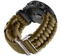 Bandletic 26mm Strap Compatible with Garmin Fenix 6X Pro/Fenix 6X/7X/7X Pro/8 51mm, Nylon Paracord Quickfit Sport Strap for Fenix 5X/Plus/Fenix 3/HR/Epix Pro Gen 2 51mm/Instinct 2X solar