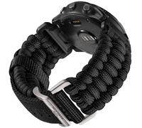 Bandletic 26mm Strap Compatible with Garmin Fenix 6X Pro/Fenix 6X/7X/7X Pro/8 51mm, Nylon Paracord Quickfit Sport Strap for Fenix 5X/Plus/Fenix 3/HR/Epix Pro Gen 2 51mm/Instinct 2X solar