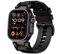 Bandletic Compatible with Apple Watch Ultra 3/2/1 Strap 49mm 46mm 45mm 44mm 42mm Strap, R-Steel FKM Robust Sport Band with Metal Connector for iWatch Ultra 3/2/1/Series 11 10 9 8 7 6 5 4 3 2 1 SE3