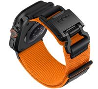 Bandletic Compatible with Apple Watch Ultra Strap, Soft Elastic Braided Nylon Sport Strap with Fidlock Magnetic Buckle for iWatch Ultra 2/3 49mm,Series 11/10 46mm,9/8/7 45mm,SE/6/5/4 44mm,Orange