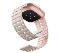 Bandletic Compatible with Fitbit Versa 4 Strap/Fitbit Versa 3/Fitbit Sense/Sense 2 Straps for Women Men, Soft Magnetic Silicone Sport Replacement Band for Fitbit Versa 4/3/Sense 2/Sense