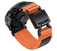 Bandletic Compatible with Garmin Fenix 7X 6X Pro/Fenix 8 51mm/5X Plus/3 HR Strap, 26mm Quick Fit Nylon Strap with Magnetic Fidlock V-Buckle for Garmin Epix/Tactix/Descent/Enduro/Instinct 2X/Quatix 3