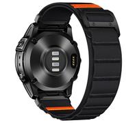 Bandletic Compatible with Garmin Fenix 8 51mm/7X/6X/5X Watch Nylon Straps - 26mm Quick Fit Soft G-Hook Strap for Fenix 7X 6X Pro/5X Plus/3/3 HR/Instinct 2X Solar 3 50mm /Enduro/Quatix/Tactix Black