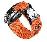 Bandletic Compatible with Samsung Galaxy Watch Ultra 47mm(2024/2025) Strap with Magnetic Fidlock V-Buckle, Nylon Soft Breathable Sport Adjustable Replacement bands for Galaxy Watch Ultra 47mm, Orange