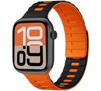 Bandletic Double Magnetic Strap Compatible with Apple Watch Straps 42mm 41mm 40mm 38mm, Soft Silicone Sport Reversible Band for Apple Watch Ultra 3/2/1/Series 11 10 9 8 7 6 5 4 3 2 1 SE3 for Women Men