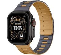 Bandletic Double Magnetic Strap Compatible with Apple Watch Straps 42mm 41mm 40mm 38mm, Soft Silicone Sport Reversible Band for Apple Watch Ultra 3/2/1/Series 11 10 9 8 7 6 5 4 3 2 1 SE3 for Women Men