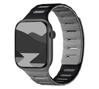 Bandletic Double Sided Reversible Strap Compatible with Apple Watch Strap 42mm 41mm 40mm 38mm, Magnetic Soft Silicone Sport Breathable Band for iWatch Series 11 10 9 8 7 6 5 4 3 2 1 SE for Women Men