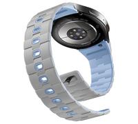 Bandletic Magnetic Strap Compatible with Samsung Galaxy Watch 7/6/4/5 40mm 44mm, 20mm Soft Silicone Sport Band for Galaxy Watch FE/6 Classic 43mm 47mm/5 Pro/4 Classic 46mm for Men Women, Grey IceBlue