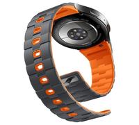 Bandletic Magnetic Strap Compatible with Samsung Galaxy Watch 7/6/4/5 40mm 44mm, 20mm Soft Silicone Sport Band for Galaxy Watch FE/6 Classic 43mm 47mm/5 Pro/4 Classic 46mm for Men Women, Gray Orange
