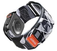 Bandletic Nylon Strap compatible with Apple Watch Strap Ultra/Ultra 2/Ultra 3 49mm, Sport Loop Replacement Band for iWatch Series 11/10 46mm, Series 9/8/7 45mm, SE3/SE2/SE/6/5/4 44mm,3/2/1 42mm,L-Camo