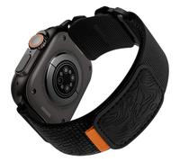 Bandletic Nylon Straps Compatible with Apple Watch Ultra 3/2/1 49mm - Soft Sport Loop Replacement Strap for iWatch Series 11/10 46mm, 9/8/7 45mm, SE3/SE2/SE/6/5/4 44mm, 3/2/1 42mm, Black