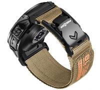 Bandletic Rugged Nylon Compatible with Garmin Easy Fit 22mm Watch Straps, Soft Strap with Magnetic Fidlock V-Buckle for Fenix E/8/7 6 Pro/5 Plus/Instinct 2 3/Forerunner 965/Approach S70 47mm/Quatix 7