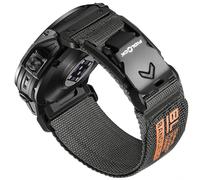 Bandletic Rugged Nylon Compatible with Garmin Easy Fit 22mm Watch Straps, Soft Strap with Magnetic Fidlock V-Buckle for Fenix E/8/7 6 Pro/5 Plus/Instinct 2 3/Forerunner 965/Approach S70 47mm/Quatix 7