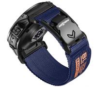 Bandletic Rugged Nylon Compatible with Garmin Easy Fit 22mm Watch Straps, Soft Strap with Magnetic Fidlock V-Buckle for Fenix E/8/7 6 Pro/5 Plus/Instinct 2 3/Forerunner 965/Approach S70 47mm/Quatix 7