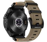 Bandletic Strap Compatible With Garmin Fenix 8/E 47mm/Fenix 7 Pro/Fenix 7/Fenix 6 Pro/Fenix 6/Fenix 5/Fenix 5 Plus, 22mm QuickFit Nylon Strap for Epix 2 Pro 47mm/Forerunner 965/955/945/Instinct 2/3