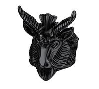 Bandmax Band Rings for Men Chunky Gothic Black Satanic Rings Devil Demon Jewelry,Size 11