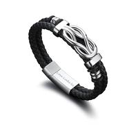 Bandmax Bracelets Gifts for Men Infinity Knot Bracelets Lettering Love You Forever Gifts for Son Grandson Husband Boyfriend Brother Teacher Valentine's Day Graduation