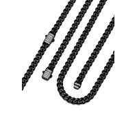 Bandmax Chain Necklace for Men Women, Cuban Link with Blinged out Clasp