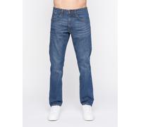 Bandol Straight Leg Jeans Crosshatch Mid Blue 36S